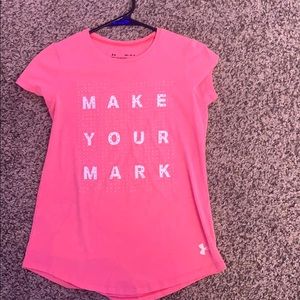 Under Armour Youth medium “Make Your Mark” tee 💗